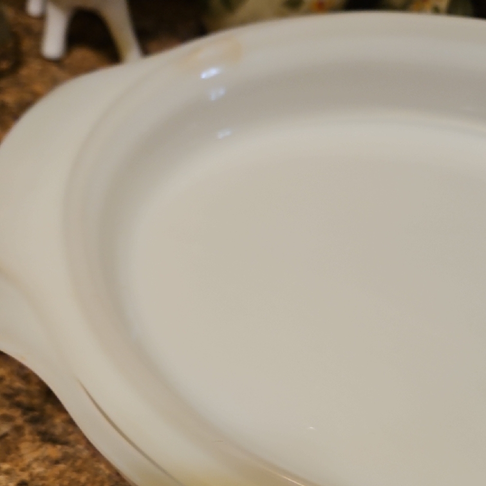 Vintage Fire King Anchor Hocking Pyrex Casserole Dish W/ Lid oval Candle glow - Picture 4 of 11